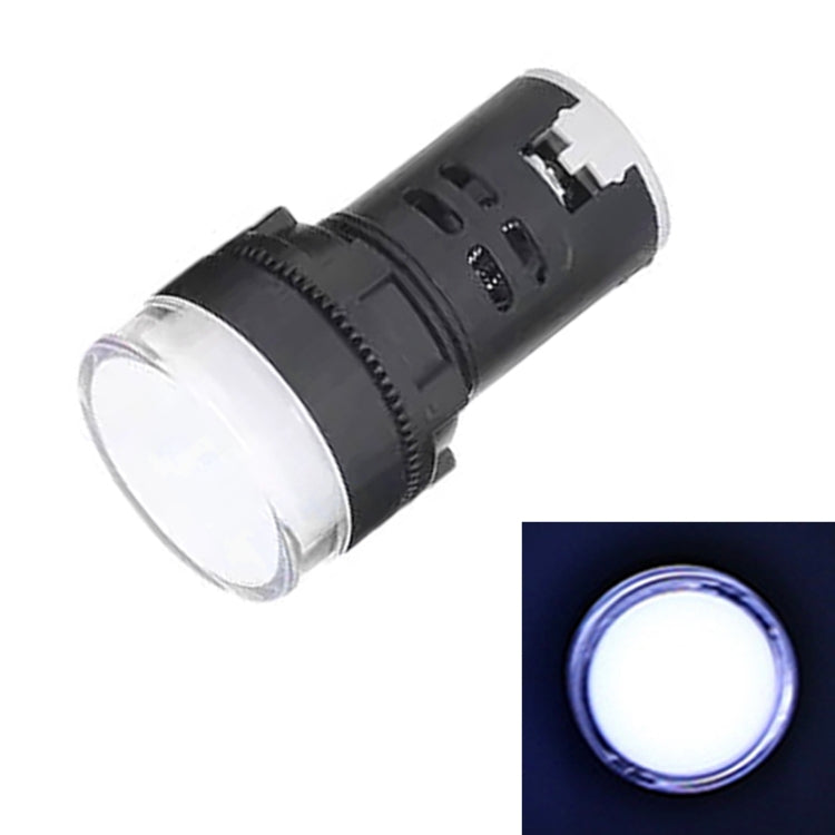 12V AD16-22D / S 22mm LED Signal Indicator Light Lamp, 12V