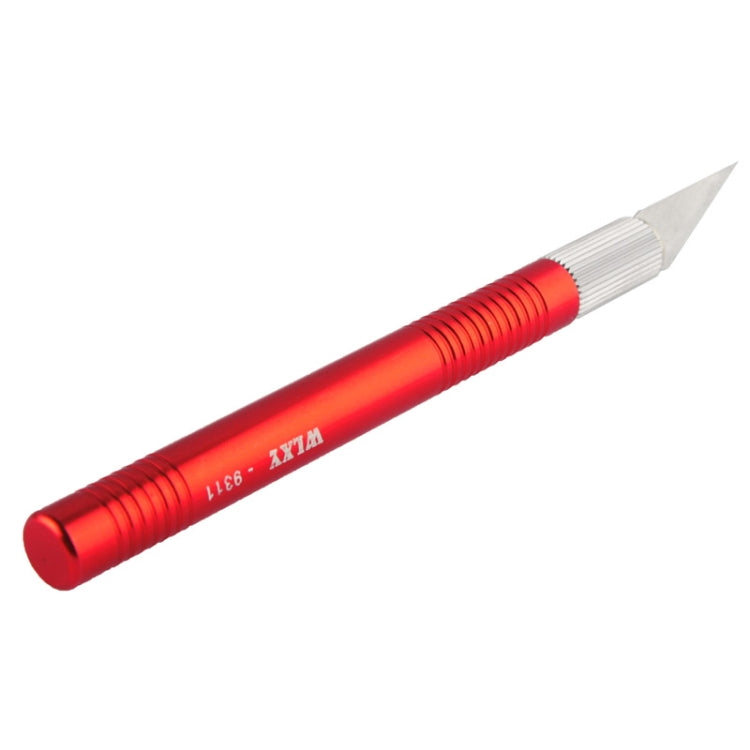 WLXY-9311, WLXY Tool Precision Knife with Replaceable Blade for Mat Cutting / Model Making / Etching / Carving / Scoring / Trimming, OAL: 145mm, Size: 121mm x 10mm Diameter, WLXY-9311, WLXY-9311 Blue, WLXY-9311 Red