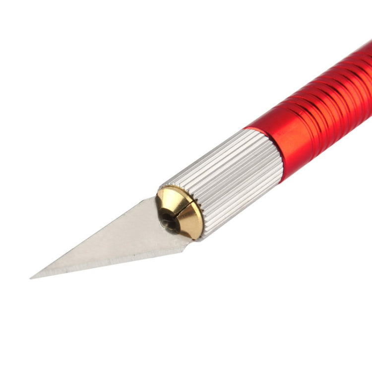 WLXY-9311, WLXY Tool Precision Knife with Replaceable Blade for Mat Cutting / Model Making / Etching / Carving / Scoring / Trimming, OAL: 145mm, Size: 121mm x 10mm Diameter, WLXY-9311, WLXY-9311 Blue, WLXY-9311 Red