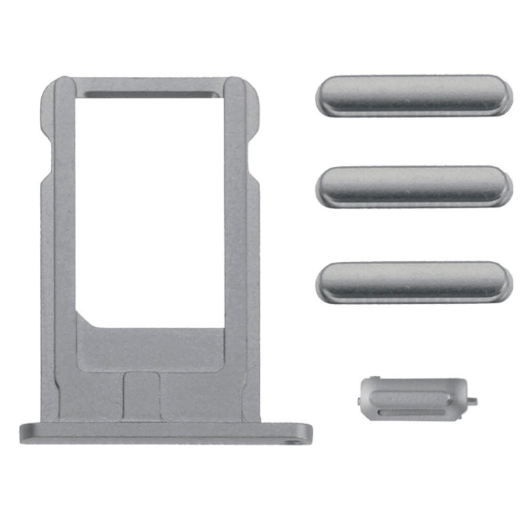 Card Tray & Volume Control Key & Screen Lock Key & Mute Switch Vibrator Key Kit for iPhone 6
