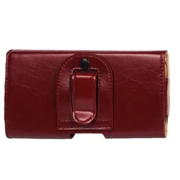 Crazy Horse Texture Horizontal Style Leather Waist Bag for iPhone 6 Plus / Galaxy Note 4 / Note 3 / Note 2 / A5 & A3