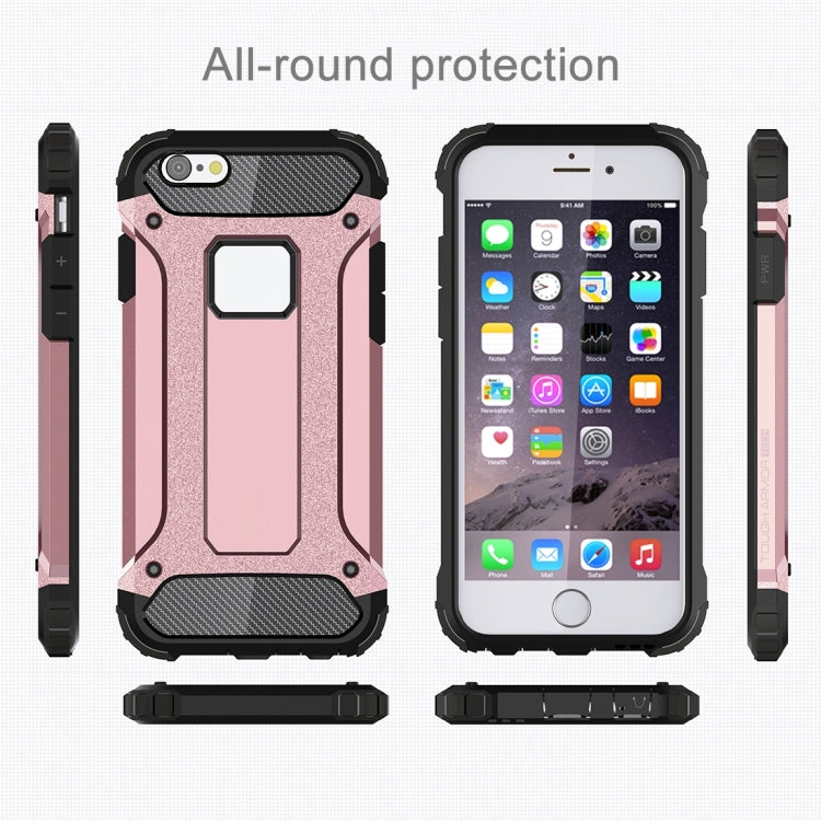 For iPhone 6 Plus & 6s Plus Tough Armor TPU + PC Combination Case