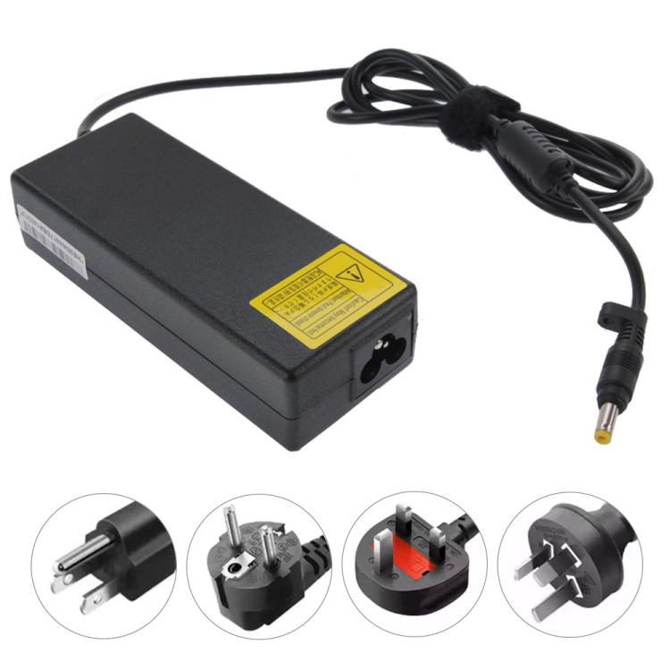 90W 19V 4.74A AC Adapter for HP Laptop, Output Tips:  4.8mm x 1.7mm