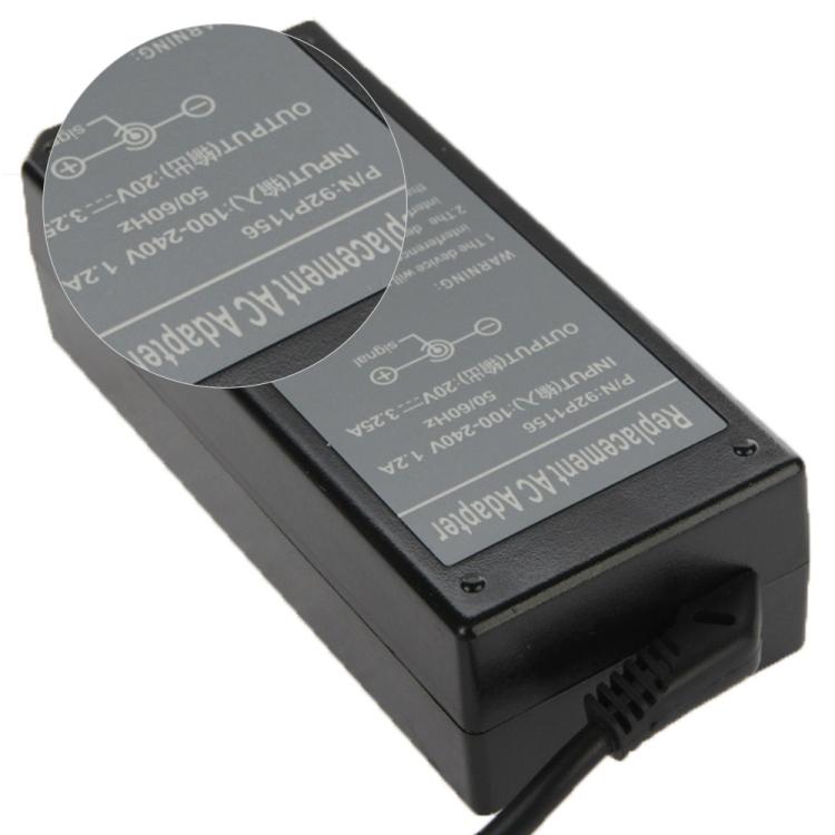 65W 20V 3.25A AC Adapter for IBM / Lenovo Thinkpad Notebook Laptop, Output Tips: 7.9mm x 5.5mm