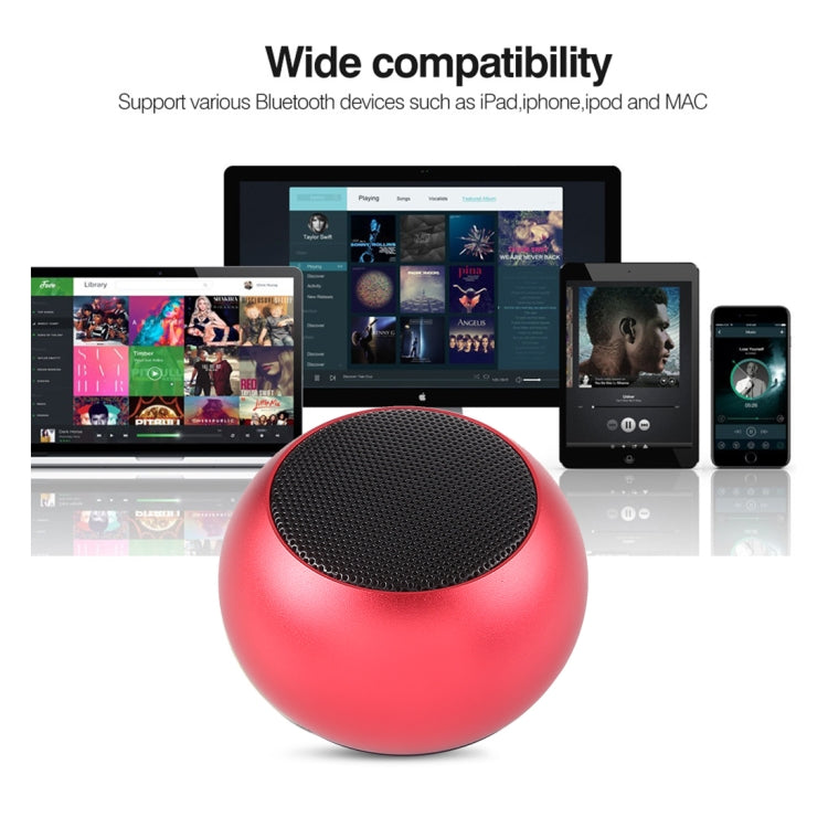 Mini Metal Wireless Bluetooth Speaker, Hands-free, LED Indicator
