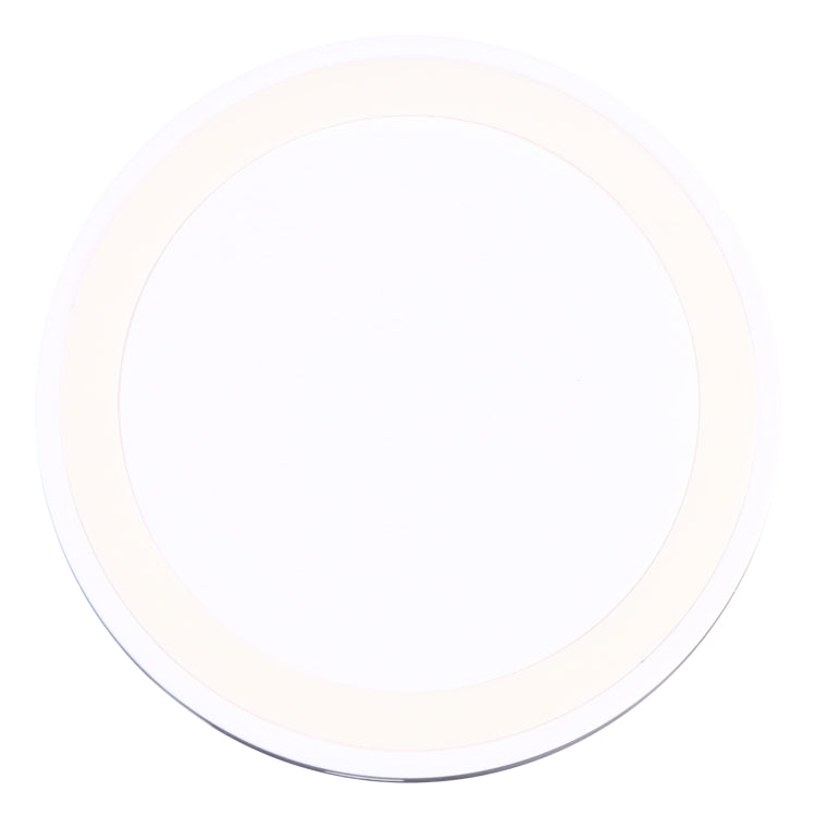 Universal QI Standard Round Wireless Charging Pad (White + Red)