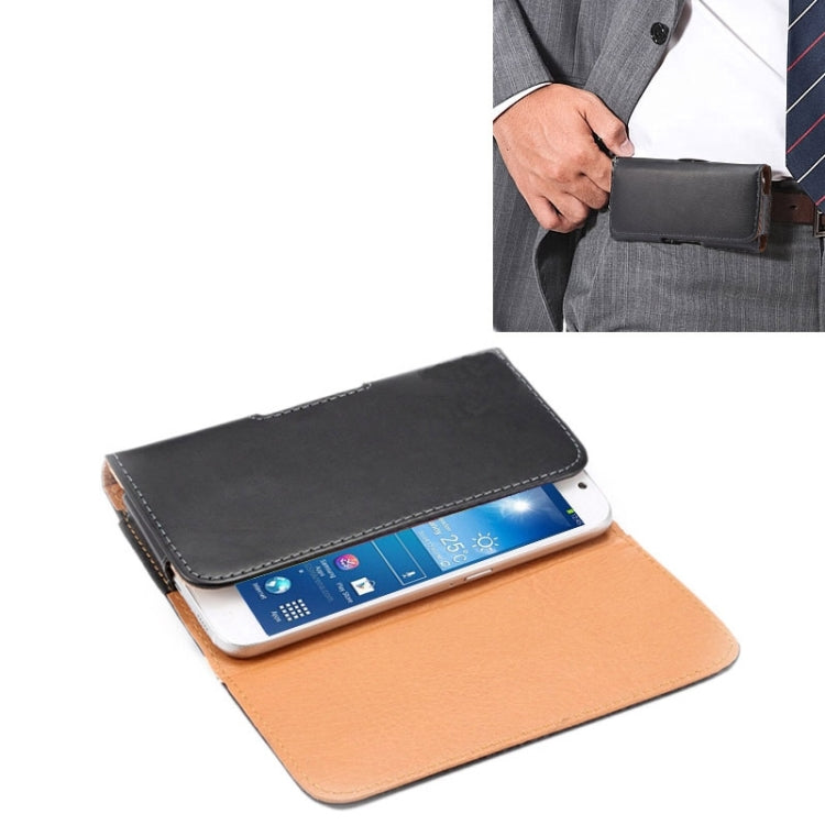 6.3 Inch Crazy Horse Texture Vertical Flip Leather Case / Waist Bag with Back Splint for Galaxy Mega 6.3 / Mega 2 / G750F