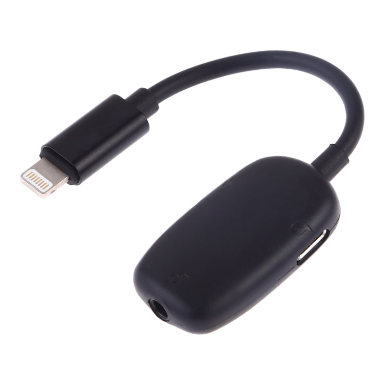 8 Pin to 8 Pin Charging Interface + 8 Pin Earphone Interface + 3.5mm Audio Interface Earphone Adapter, Black, Pink, Gold, Red, Silver