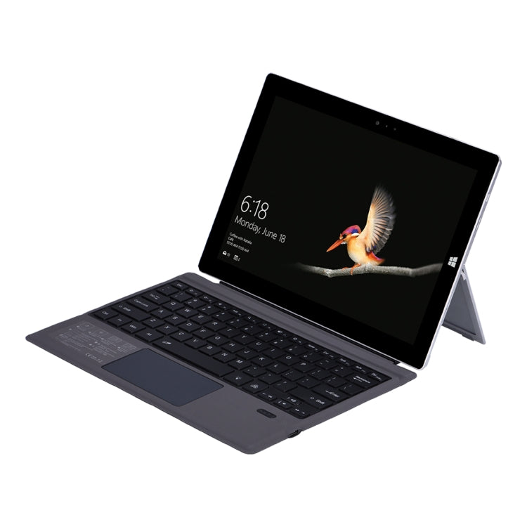1089D-C For Microsoft Surface pro3 / pro4 / pro 2017 / pro6 / pro7 Universal Magnetic Adsorption Bluetooth 3.0 Keyboard Holster with Colorful Backlight