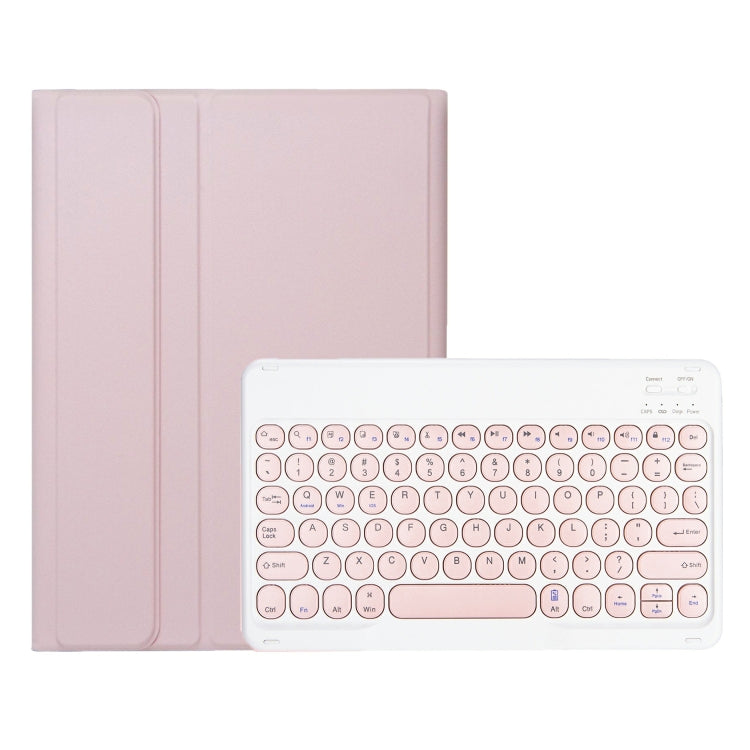 For iPad 11 2025 / 10th Gen 10.9 2022 YA10B Lambskin Texture Bluetooth Keyboard Leather Tablet Case with Pen Slot, YA10B