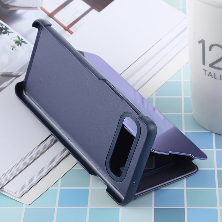 PU Electroplating Mirror Horizontal Flip Leather Case for Galaxy S10, with Holder, For Galaxy S10