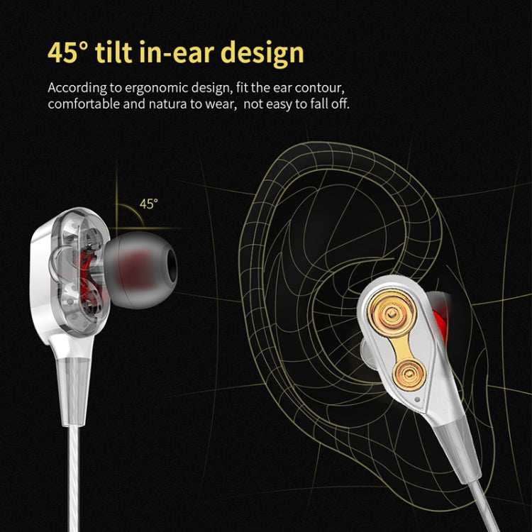 QKZ CK8 HiFi In-ear Four Unit Sports Music Headphones