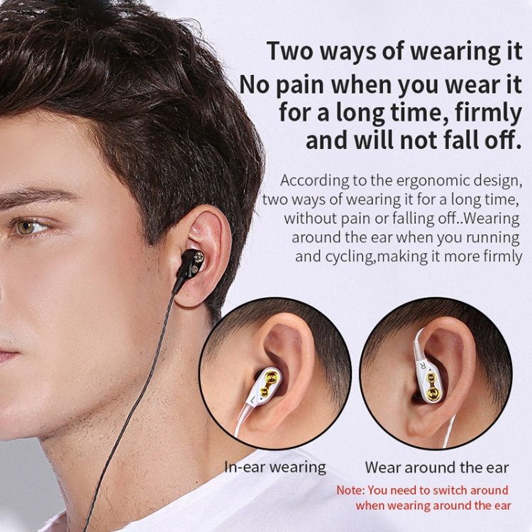 QKZ CK8 HiFi In-ear Four Unit Sports Music Headphones