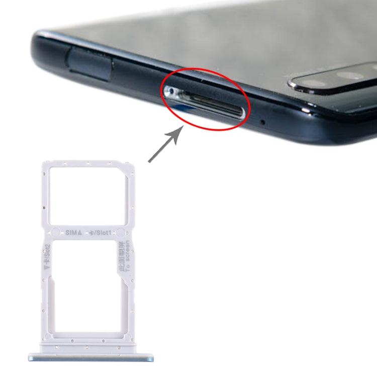 SIM Card Tray + SIM Card Tray / Micro SD Card Tray for Huawei Honor 9X / Honor 9X Pro, For Huawei Honor 9X, For Huawei Honor 9X(Dark Blue), For Huawei Honor 9X(Baby Blue)