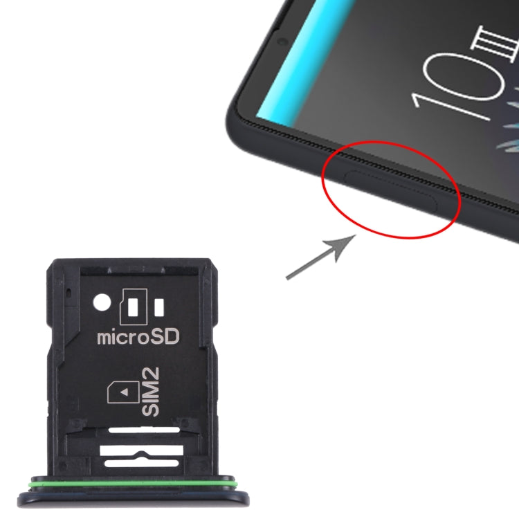 Original SIM Card Tray + SIM Card Tray / Micro SD Card Tray for Sony Xperia 10 III