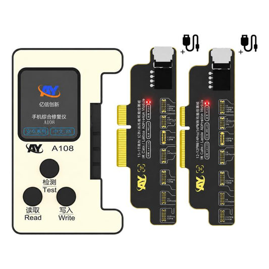 AY A108 Multi-function Dot Matrix Battery Repair Programmer for iPhone 8-14 Pro Max