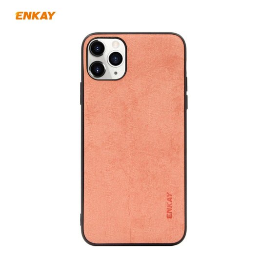 For iPhone 11 Pro Max ENKAY ENK-PC030 Business Series Fabric Texture PU Leather + TPU Soft Slim Case Cover, For iPhone 11 Pro Max