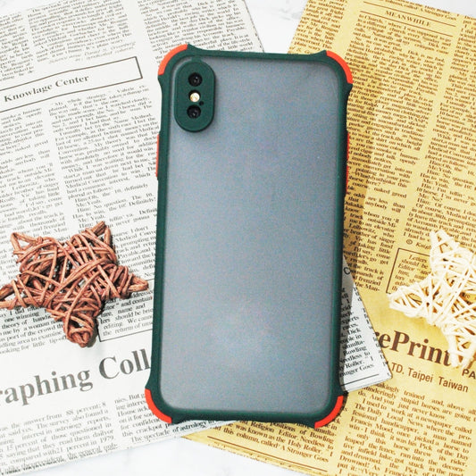 TPU + PC Four Corner Anti Falling Skin Protection Shell, For iPhone XS/X