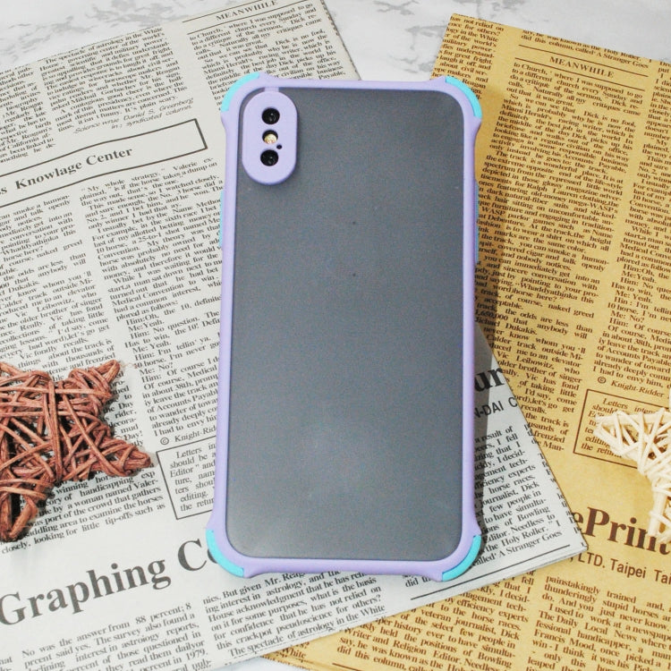 TPU + PC Four Corner Anti Falling Skin Protection Shell, For iPhone XS/X
