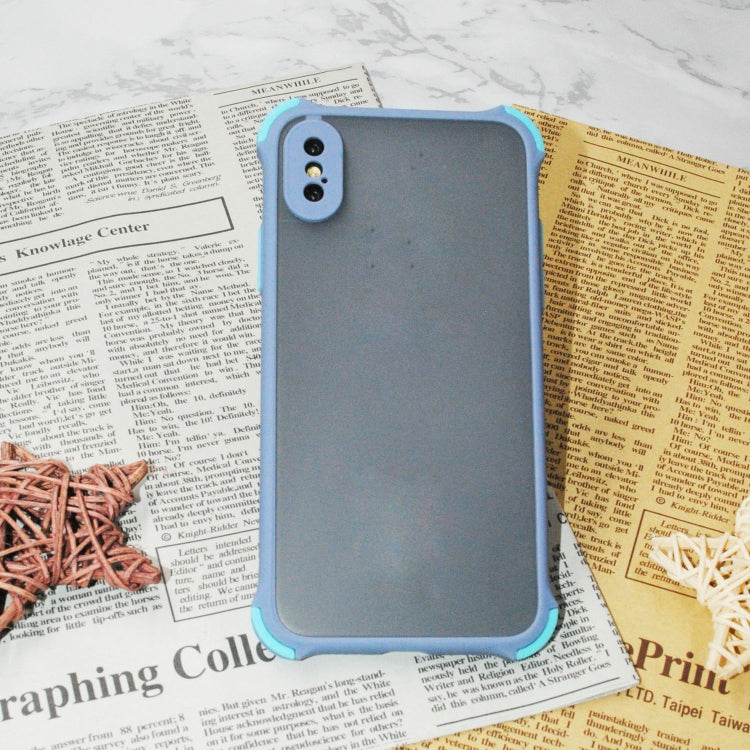 TPU + PC Four Corner Anti Falling Skin Protection Shell, For iPhone XS/X