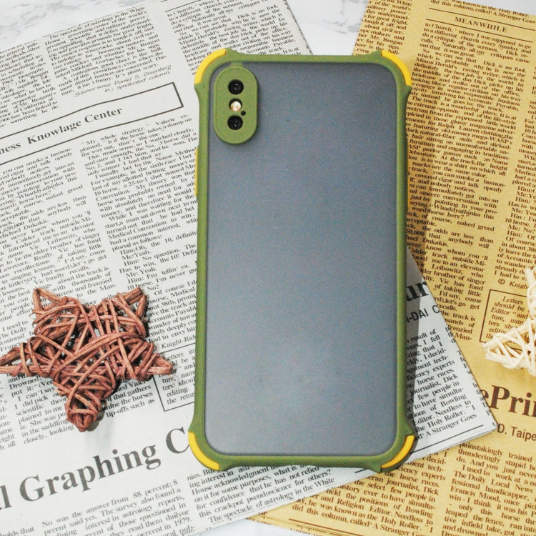 TPU + PC Four Corner Anti Falling Skin Protection Shell, For iPhone XS/X
