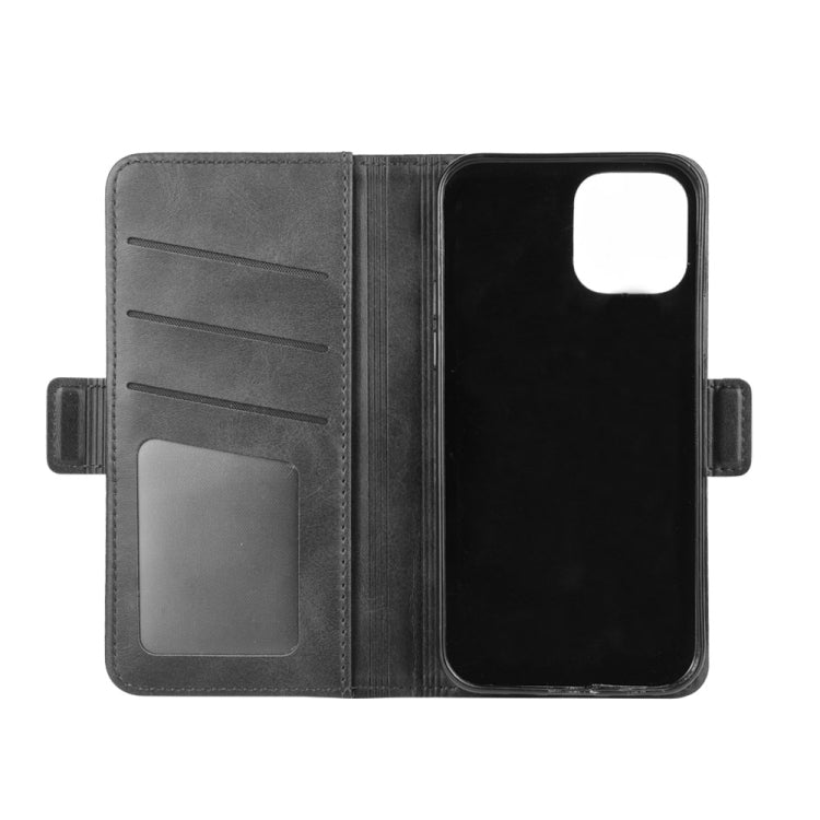 For iPhone 12 6.1 inch Dual-side Magnetic Buckle Horizontal Flip Leather Case with Holder & Card Slots & Wallet, For iPhone 12 / 12 Pro