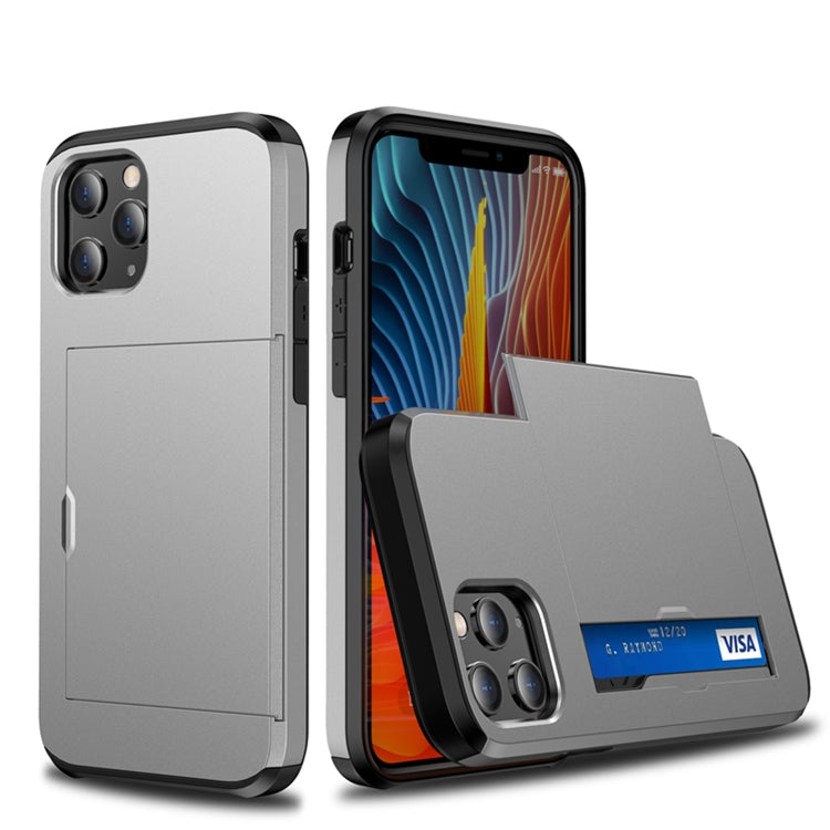 For iPhone 12 Pro 6.1 Shockproof Rugged Armor Protective Case with Card Slot