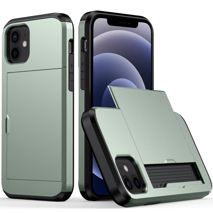 For iPhone 12 Pro 6.1 Shockproof Rugged Armor Protective Case with Card Slot