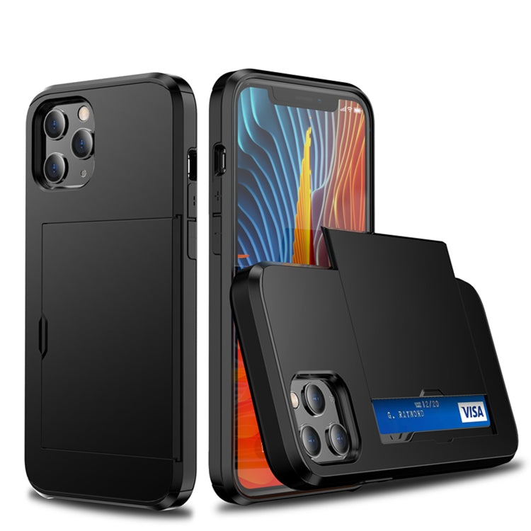 For iPhone 12 Pro Max 6.7 Shockproof Rugged Armor Protective Case with Card Slot