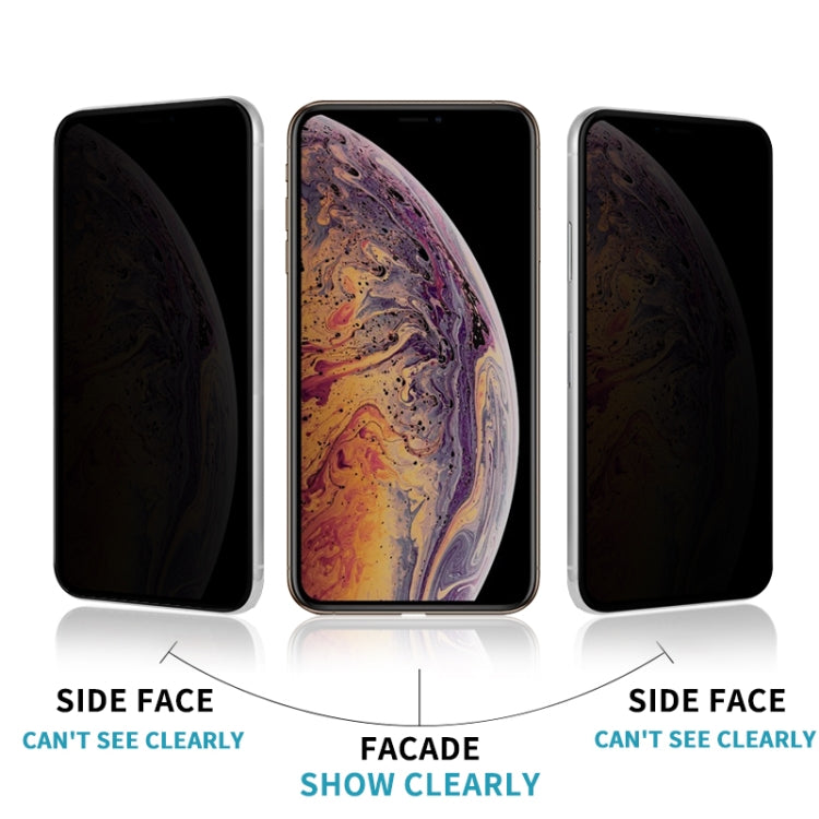 mocolo 0.33mm 9H 2.5D Full Glue Privacy Anti-glare Tempered Glass Film, For iPhone 12, For iPhone 12 Pro