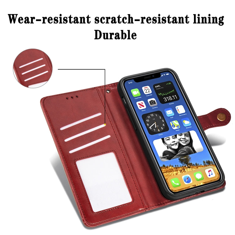 Retro Solid Color Leather Buckle Phone Case with Lanyard & Photo Frame & Card Slot & Wallet & Stand Function, For iPhone 12 Pro Max, For iPhone 12 / 12 Pro, For iPhone 12 mini