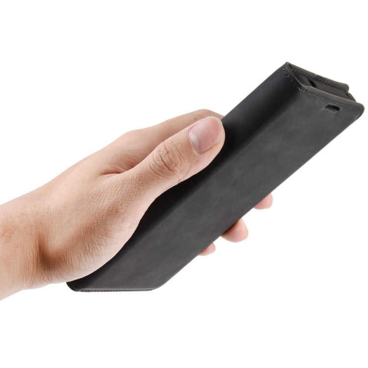For iPhone 12 Pro Max Retro-skin Business Magnetic Suction Leather Case with Holder & Card Slots & Wallet, For iPhone 12 Pro Max