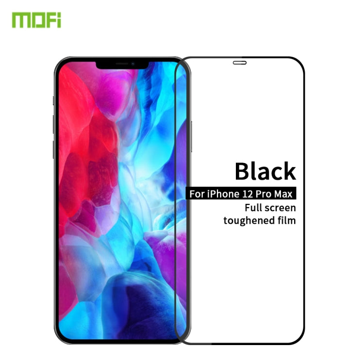 MOFI 9H 2.5D Full Screen Tempered Glass Film, For iPhone 12 mini, For iPhone 12 Pro Max, For iPhone 12 / 12 Pro