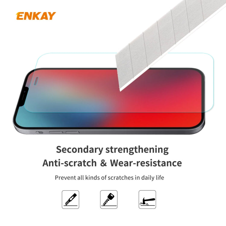 2 PCS ENKAY Hat-Prince 0.26mm 9H 2.5D Curved Edge Explosion-proof Tempered Glass Film, For iPhone 12 mini, For iPhone 12 / 12 Pro, For iPhone 12 Pro Max