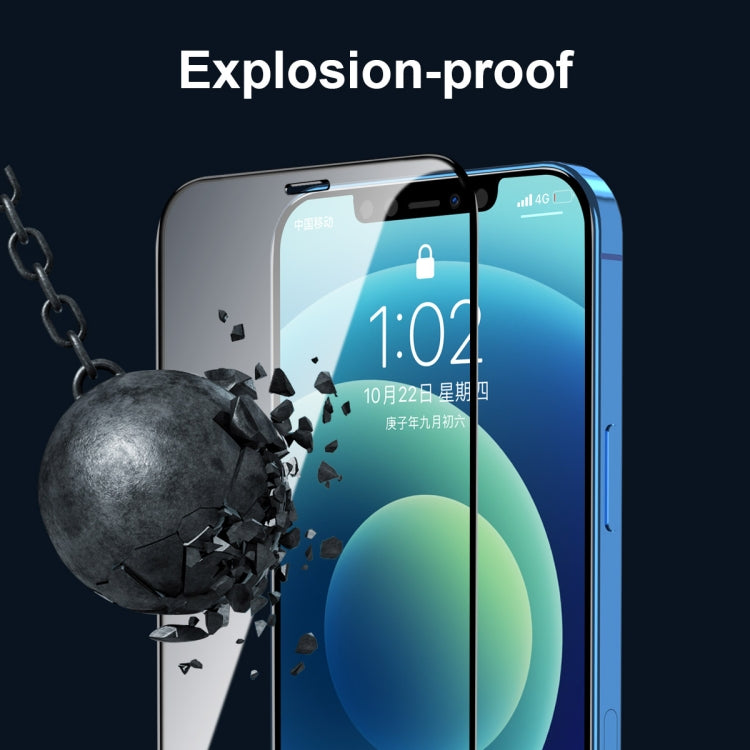 ENKAY Hat-Prince Full Glue 0.26mm 9H 2.5D Tempered Glass Full Coverage Film, For iPhone 12 mini, For iPhone 12 / 12 Pro, For iPhone 12 Pro Max