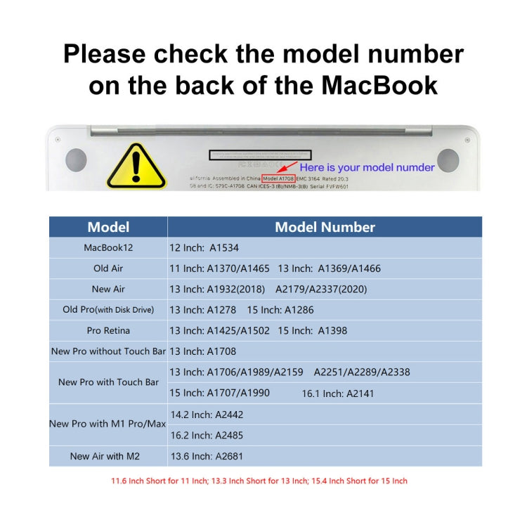 For MacBook Air 13.6 2022/2024 A2681 M2 / A3113 M3 ENKAY Crystal Laptop Protective Case, Single Case