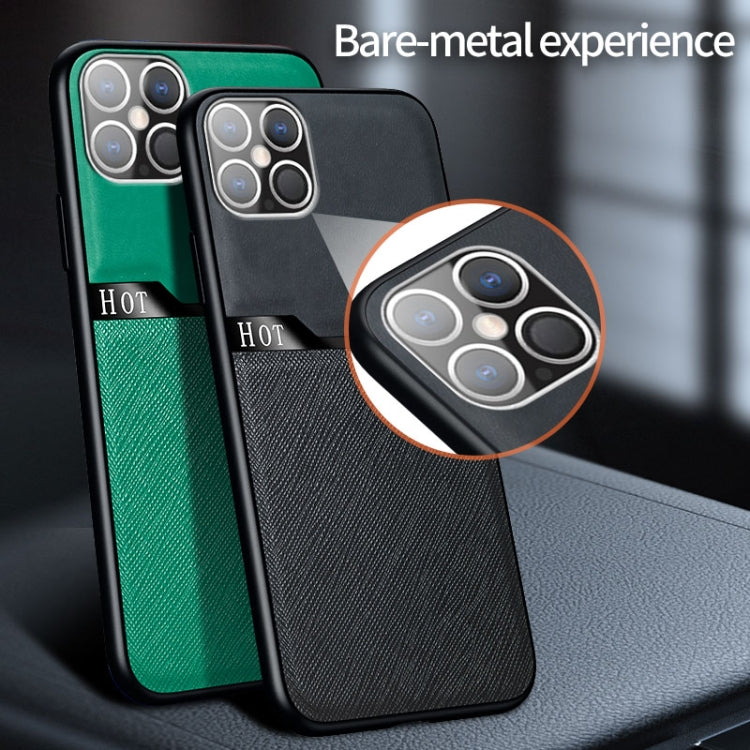 Skin-Friendly Frosted Leather + TPU All-Inclusive Phone Case with Metal Iron Sheet, For iPhone 12 mini, For iPhone 12 / 12 Pro, For iPhone 12 Pro Max