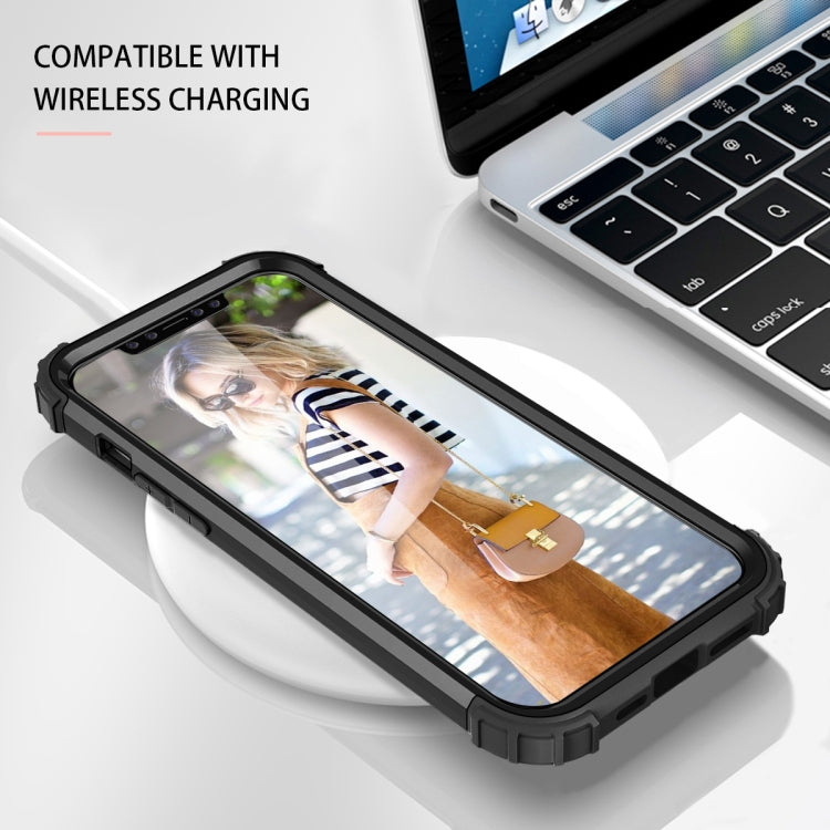 PC+ Silicone Three-piece Anti-drop Mobile Phone Protective Back Cover, For iPhone 12 mini, For iPhone 12 / 12 Pro, For iPhone 12 Pro Max