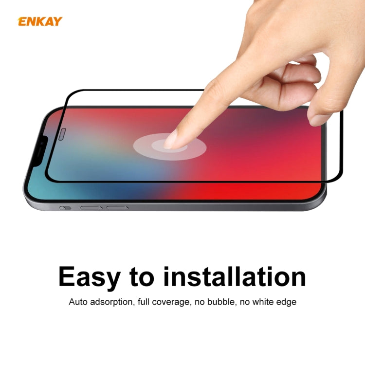 For iPhone 11 Pro Hat-Prince ENKAY ENK-PC0652 Liquid Silicone Straight Edge Shockproof Protective Case + 0.26mm 9H 2.5D Full Glue Full Coverage Tempered Glass Protector Film, For iPhone 11 Pro