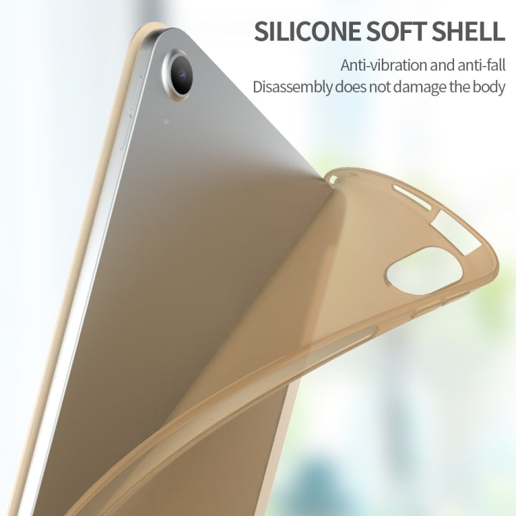 For iPad Air 2024 / Air 2022 10.9 Multi-folding Matte Surface Leather Smart Tablet Case