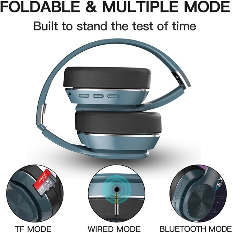 VJ320 Bluetooth 5.0 Head-mounted Foldable Wireless Headphones Support TF Card with Mic, VJ320 Blue, VJ320 Red, VJ320 White, VJ320 Black