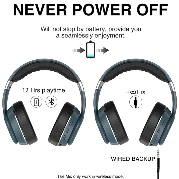 VJ320 Bluetooth 5.0 Head-mounted Foldable Wireless Headphones Support TF Card with Mic, VJ320 Blue, VJ320 Red, VJ320 White, VJ320 Black
