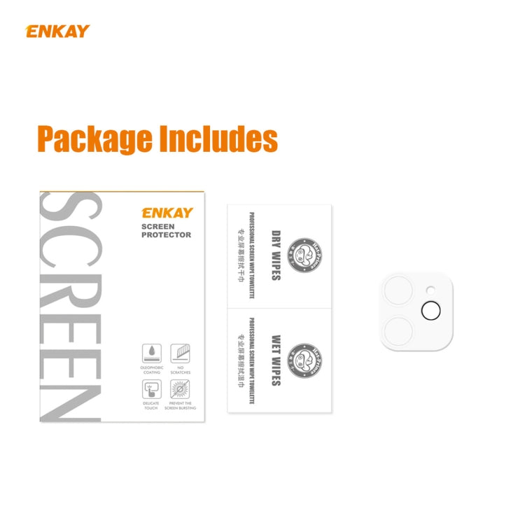 ENKAY Hat-Prince 9H Rear Camera Lens Tempered Glass Film Full Coverage Protector, For iPhone 12 mini, For iPhone 12, For iPhone 12 Pro, For iPhone 12 Pro Max