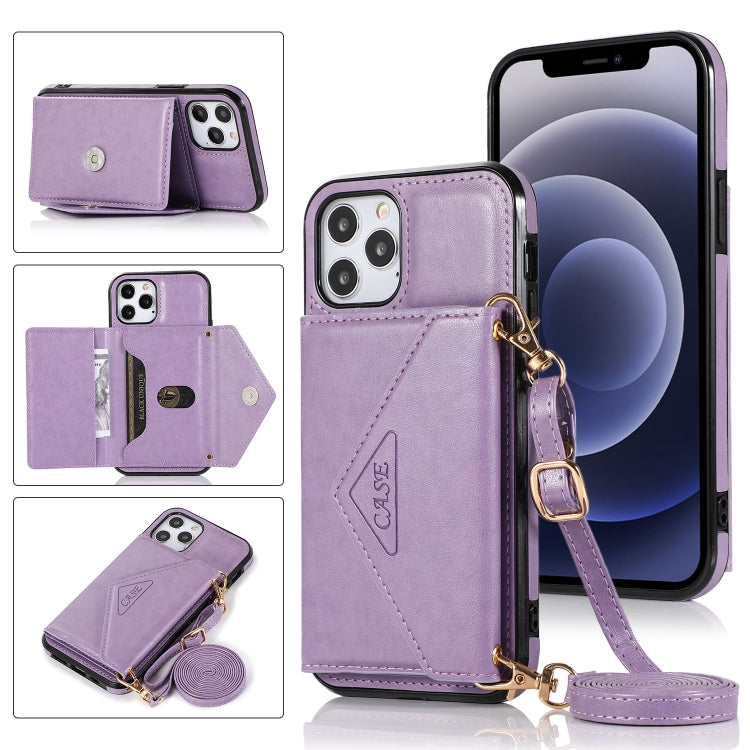 Multi-functional Cross-body Card Bag TPU+PU Back Cover Case with Holder & Card Slot & Wallet, For iPhone 12 Pro Max, For iPhone 12 / 12 Pro, For iPhone 12 mini