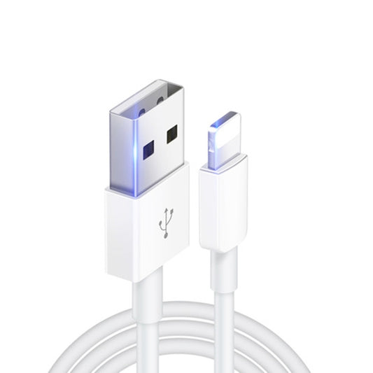 XJ-019 2.4A USB Male to 8 Pin Male Interface Fast Charging Data Cable,  Length: 3m