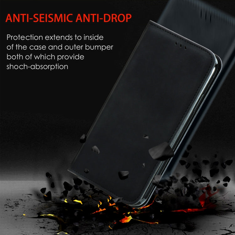 Retro Skin Feel Business Magnetic Horizontal Flip Leather Case with Holder & Card Slots & Wallet & Photo Frame, For iPhone 12 Pro Max, For iPhone 12 / 12 Pro, For iPhone 12 mini