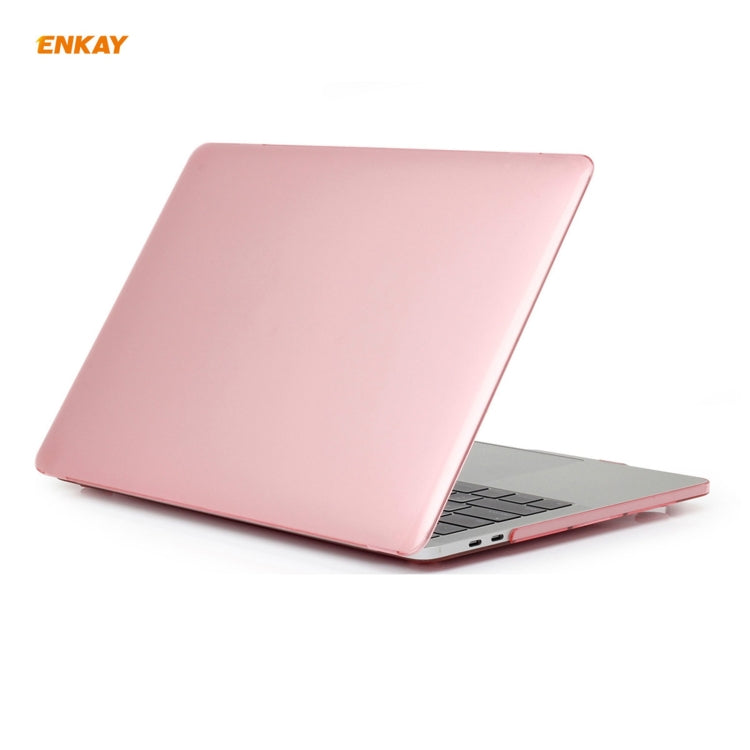 ENKAY 3 in 1 Crystal Laptop Protective Case + EU Version TPU Keyboard Film + Anti-dust Plugs Set for MacBook Pro 13.3 inch A2251 & A2289 & A2338 (with Touch Bar), For MacBook Pro 13.3 inch A2251 (with Touch Bar)
