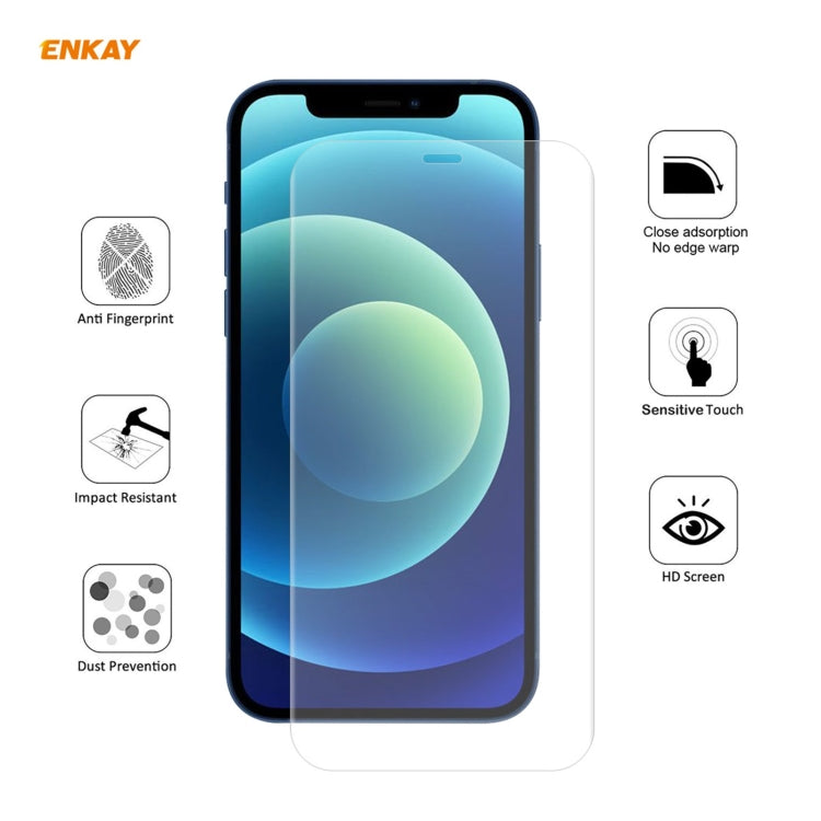 2 PCS ENKAY Hat-Prince 0.1mm 3D Full Screen Protector Explosion-proof Hydrogel Film, For iPhone 12 mini, For iPhone 12 / 12 Pro, For iPhone 12 Pro Max