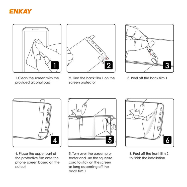 2 PCS ENKAY Hat-Prince 0.1mm 3D Full Screen Protector Explosion-proof Hydrogel Film, For iPhone 12 mini, For iPhone 12 / 12 Pro, For iPhone 12 Pro Max