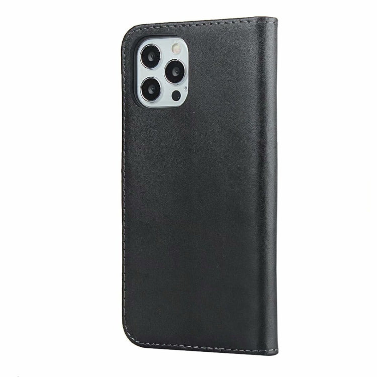 Plain Texture Cowhide Leather Horizontal Flip Case with Magnetic Clasp & Holder & Card Slots & Wallet, For iPhone 12 Pro Max, For iPhone 12 / 12 Pro